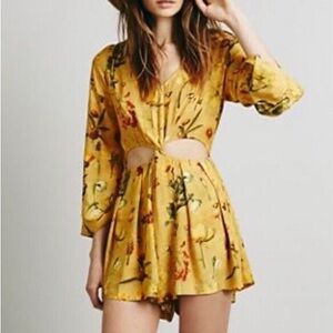 Samantha Pleet Yellow Floral Romper